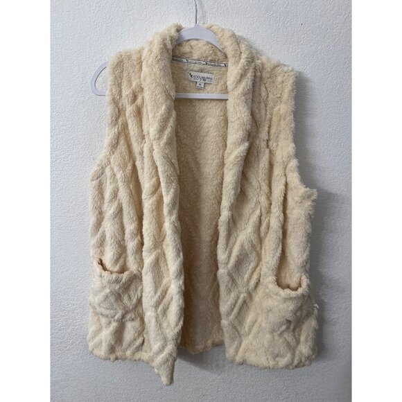 Koolaburra by UGG cream colored faux fur vest women size XL - Picture 1 of 6
